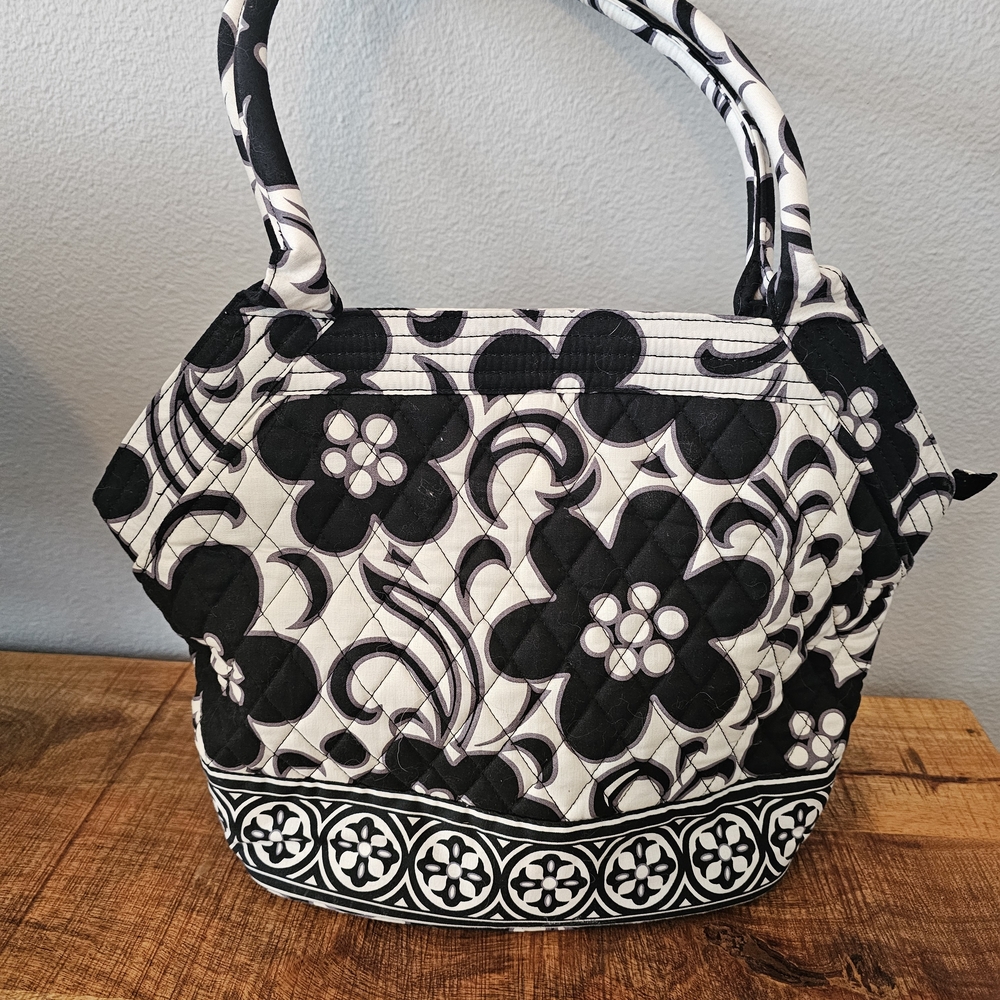Vera Bradley Monochrome Floral Shoulder Bag